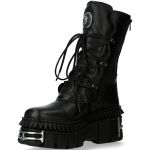 Black Itali and Nomada Leather New Rock Metallic Boots