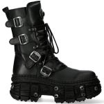 Black Itali and Nomada Leather New Rock Tank Platform Boots