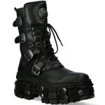 Black Itali and Nomada Leather New Rock Tank Platform Boots