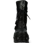 Black Itali and Nomada Leather New Rock Tank Platform Boots