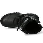 Black Itali and Nomada Leather New Rock Tank Platform Boots