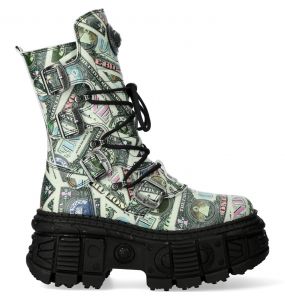 One Dollar New Rock Tank Platform Boots