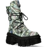 One Dollar New Rock Tank Platform Boots