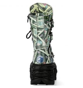 One Dollar New Rock Tank Platform Boots