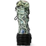 One Dollar New Rock Tank Platform Boots