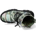 Bottes Plateformes New Rock Tank Imprimées 'One Dollar'