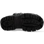 Black Crust Lead Finish New Rock Tank Platform Boots