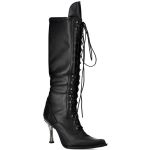 Black Itali Leather New Rock Malicia High Boots