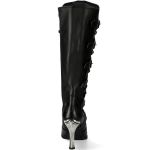 Bottes Hautes New Rock Malicia en Cuir Itali et Nomada Noir