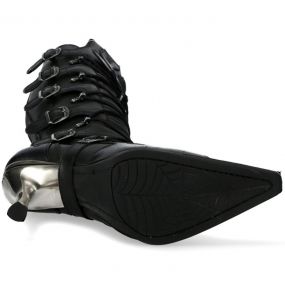 Black Itali and Nomada Leather New Rock Malicia High Boots