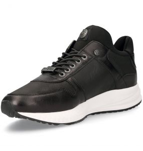 Chaussures New Rock Chrono en Cuir et Lycra Noirs