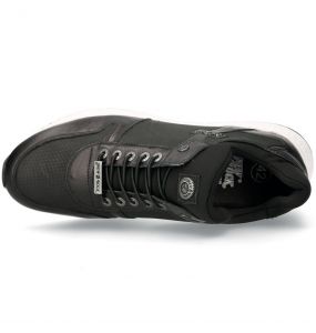 Chaussures New Rock Chrono en Cuir et Lycra Noirs