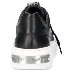  Black Luxor Leather New Rock Pisa Shoes