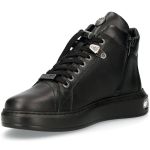 Black Luxor Leather New Rock Pisa High-Top Shoes