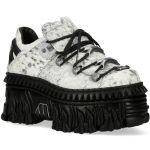  Silver Fur New Rock Fire Platform Shoes