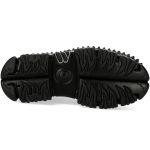  Silver Fur New Rock Fire Platform Shoes