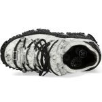  Silver Fur New Rock Fire Platform Shoes