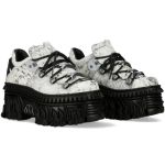  Silver Fur New Rock Fire Platform Shoes