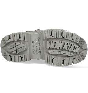 Chaussures Plateformes New Rock Tank Alaska Perle et Vertes