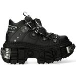 Chaussures New Rock Tank Power en Cuir Vegan Noir