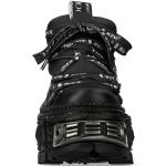 Chaussures New Rock Tank Power en Cuir Vegan Noir