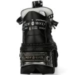 Chaussures New Rock Tank Power en Cuir Vegan Noir