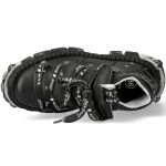 Chaussures New Rock Tank Power en Cuir Vegan Noir