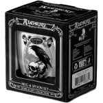 Porcelain 'Poe's Raven' Mug and Spoon Set