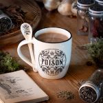 Ensemble Mug et Cuillère 'Poison' en Porcelaine