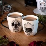 Mug 'Saint/Sinner' en Porcelaine avec Anse en Forme de Cœur