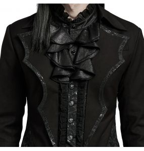 Black 'Eraric' Gothic Style Tailcoat Jacket