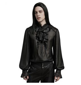 Black Victorian Style 'Eraric' Shirt