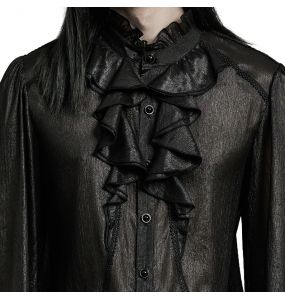 Black Victorian Style 'Eraric' Shirt