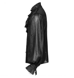 Chemise Victorienne 'Eraric' Noire