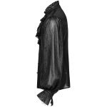 Black Victorian Style 'Eraric' Shirt