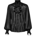 Black Victorian Style 'Eraric' Shirt