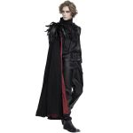 Cape pour Hommes 'Privateer' Noire et Rouge