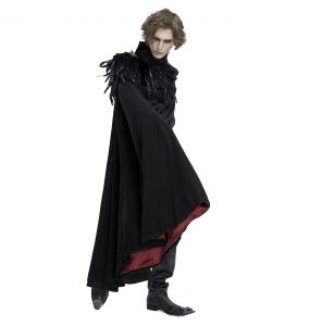 Black and Red 'Privateer' Male's Cloak