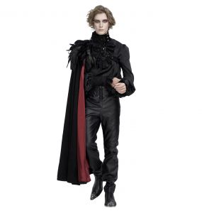 Black and Red 'Privateer' Male's Cape