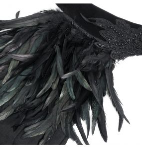 Cape pour Hommes 'Privateer' Noire et Rouge