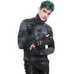 Black and Gray 'Stormshadow' Long Sleeves T-Shirt