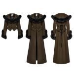 Brown and Black 'Anastasia' Black 2-In-1 Coat Jacket