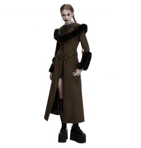 Brown and Black 'Anastasia' Black 2-In-1 Coat Jacket