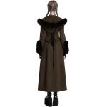 Manteau Veste Deux-En-Un 'Anastasia' Brun et Noir