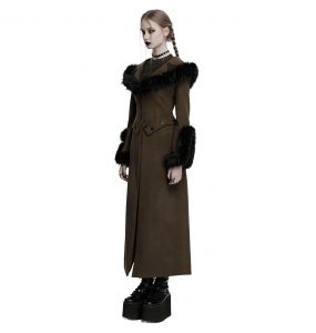 Brown and Black 'Anastasia' Black 2-In-1 Coat Jacket