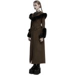 Manteau Veste Deux-En-Un 'Anastasia' Brun et Noir