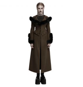 Brown and Black 'Anastasia' Black 2-In-1 Coat Jacket