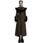 Manteau Veste Deux-En-Un 'Anastasia' Brun et Noir