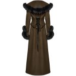 Brown and Black 'Anastasia' Black 2-In-1 Coat Jacket