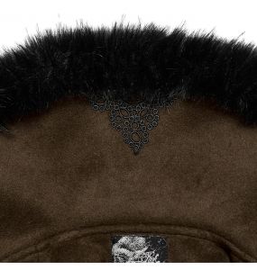 Brown and Black 'Anastasia' Black 2-In-1 Coat Jacket